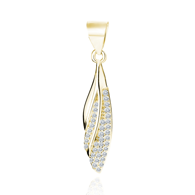Olivie Stříbrný přívěsek KŘÍDLO GOLD 7095