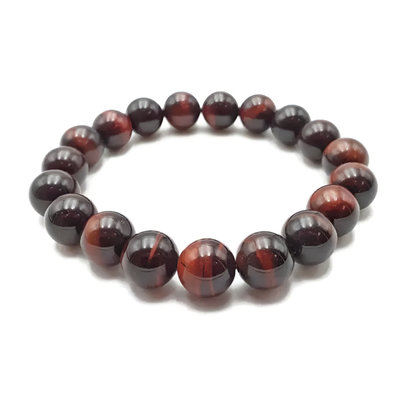 Olivie Náramek 12mm ČERVENÉ TYGŘÍ OKO 9152