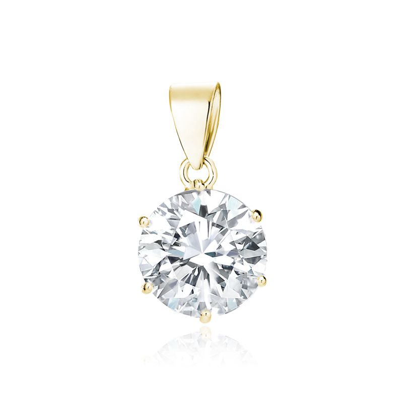 Olivie Stříbrný přívěsek ZIRKON GOLD 9202