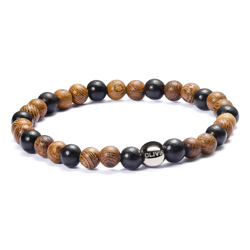 Olivie Korálkový náramek WOOD 6046