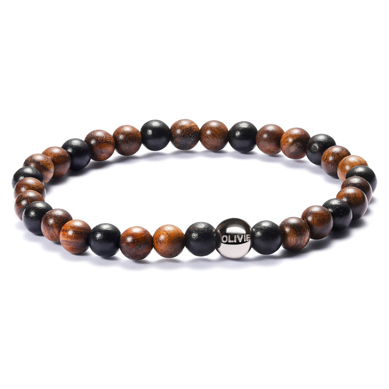 Olivie Korálkový náramek WOOD 6048
