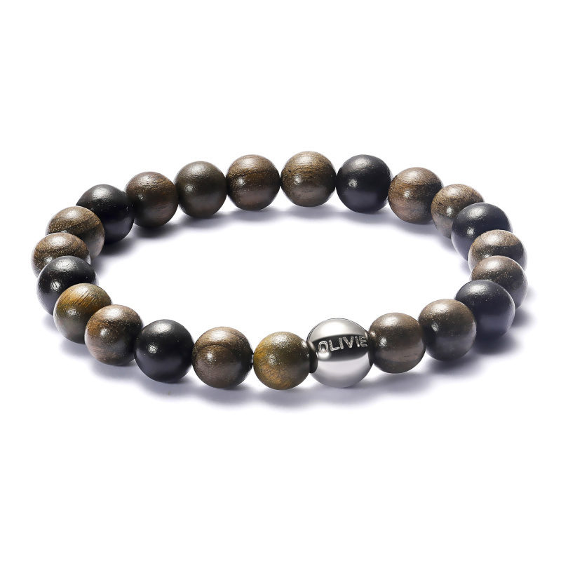 Olivie Korálkový náramek WOOD 6060