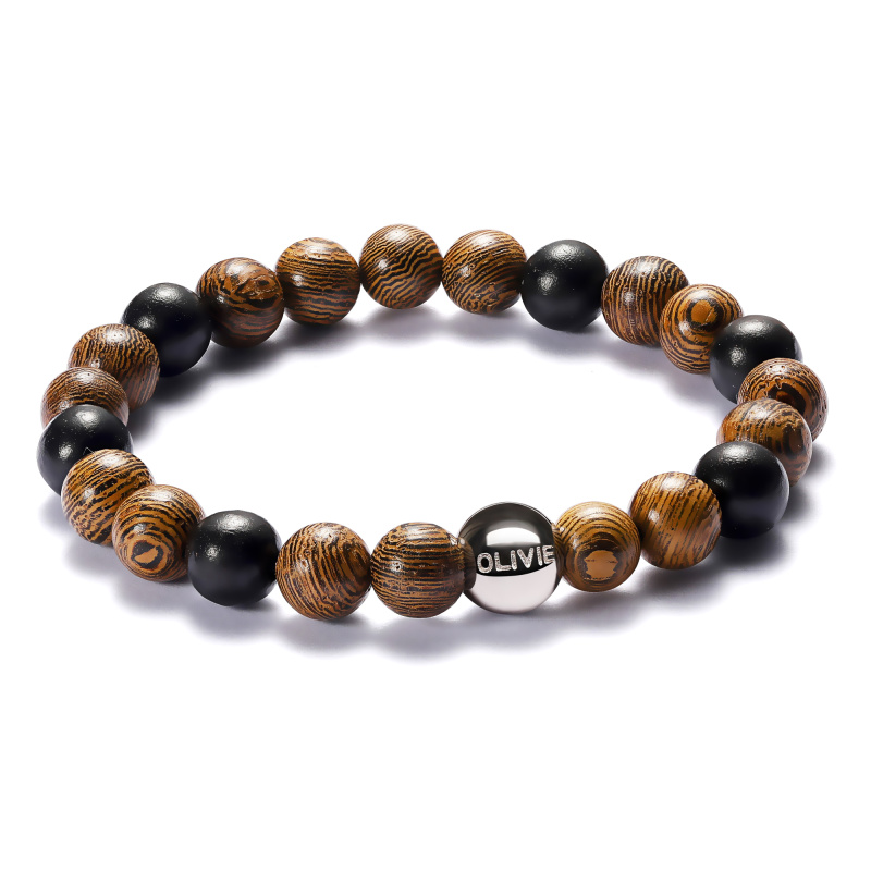 Olivie Korálkový náramek WOOD 6062