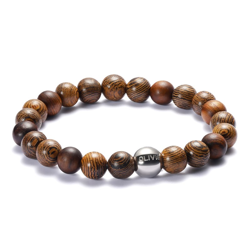 Olivie Korálkový náramek WOOD 6066