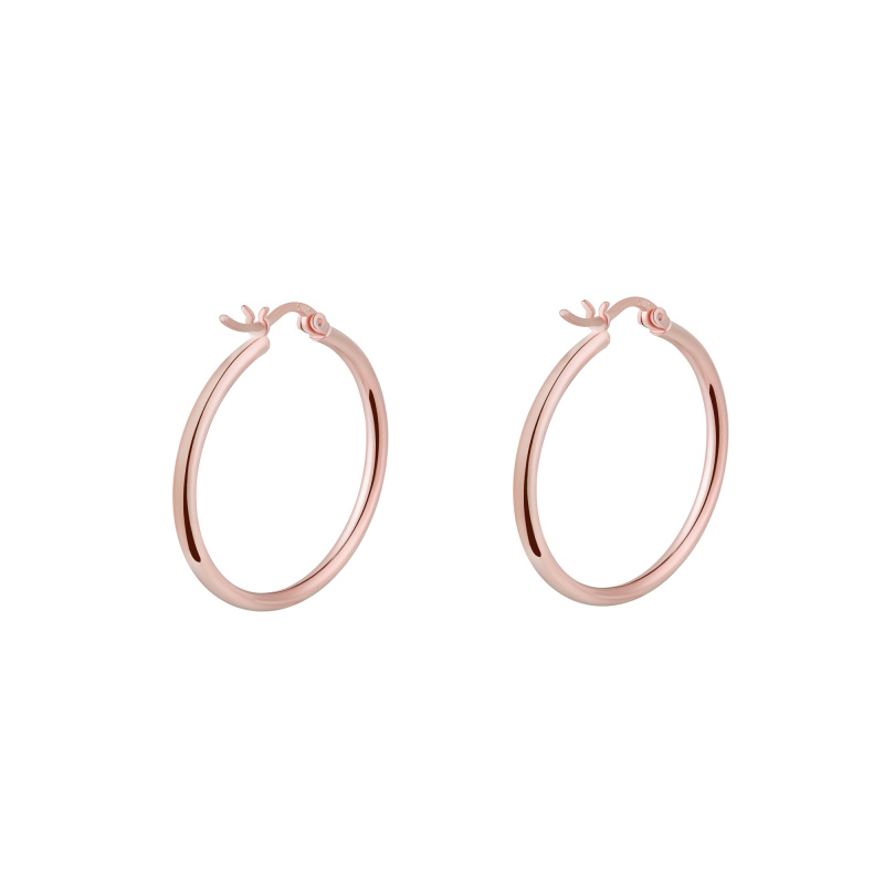 Olivie Stříbrné 2cm KRUHY ROSE 7067