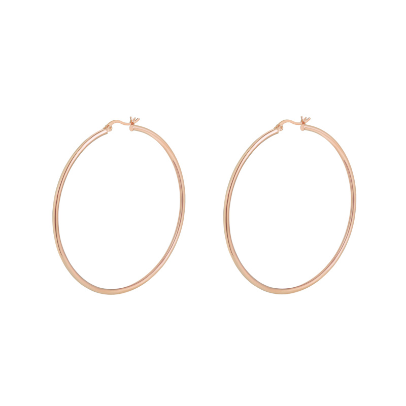 Olivie Stříbrné 4cm KRUHY ROSE 7073