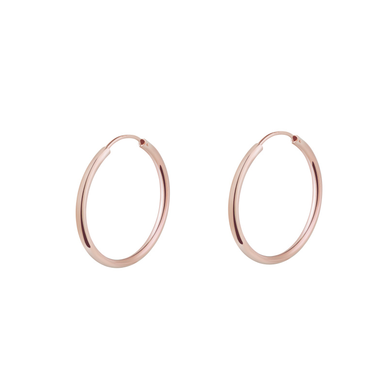 Olivie Stříbrné 2cm KRUHY ROSE 7082