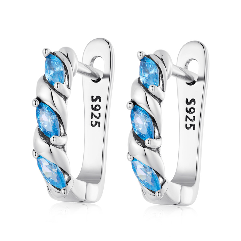 Olivie Stříbrné náušnice POTŮČEK 7123