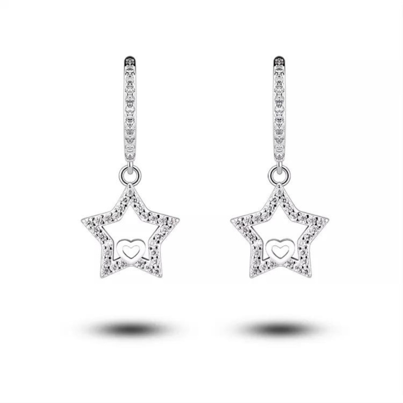 Olivie Závěsné náušnice HVĚZDA 7135