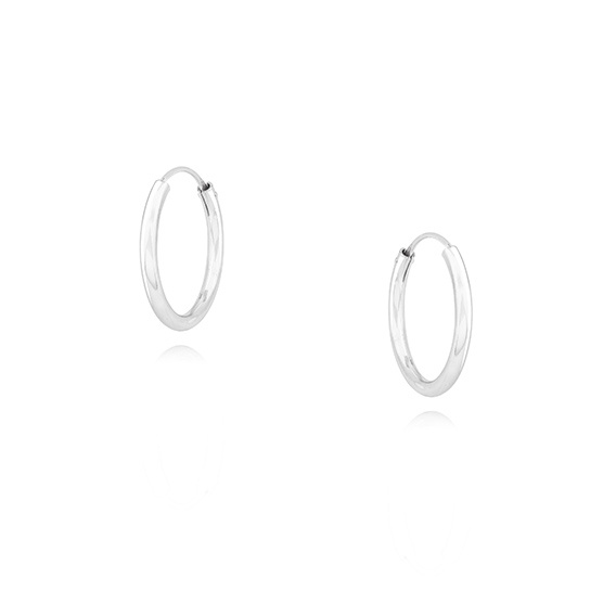 Olivie Stříbrné 12mm KROUŽKY 71645