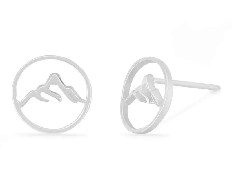 Olivie Stříbrné náušnice MOUNTAIN 7189