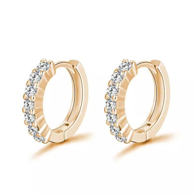 Olivie Stříbrné 14mm KRUHY GOLD 7271
