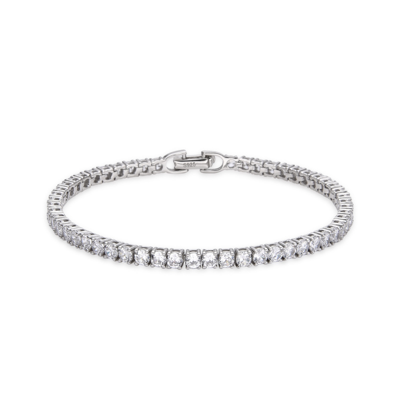 Olivie Stříbrný tenisový 18cm/3mm náramek 7277