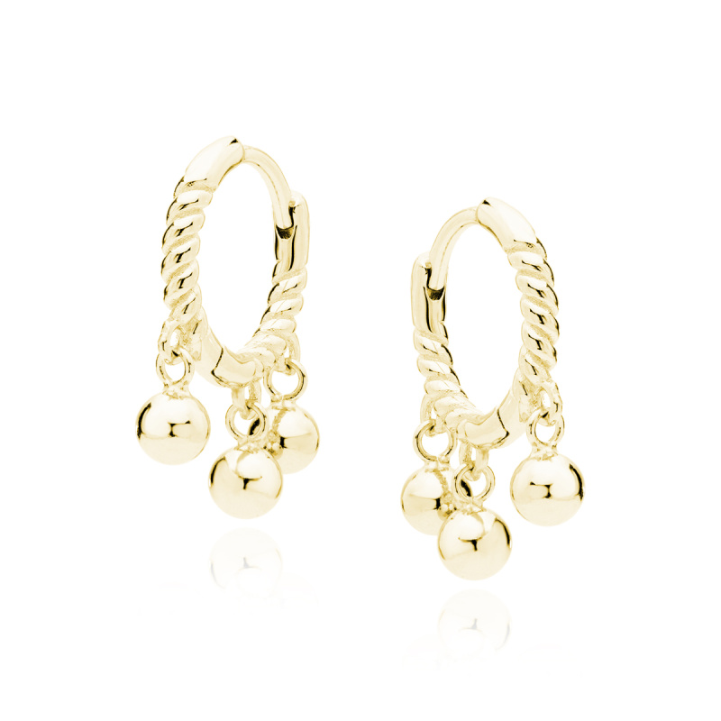 Olivie Stříbrné náušnice Jasmína GOLD 7306