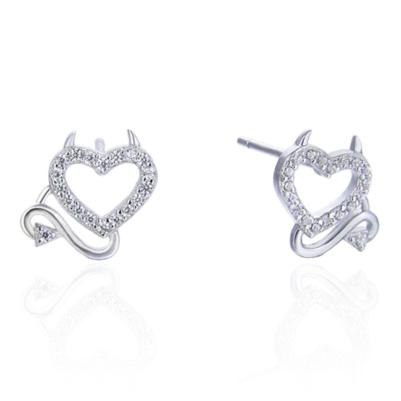 Olivie Stříbrné náušnice ČERTICE 7364