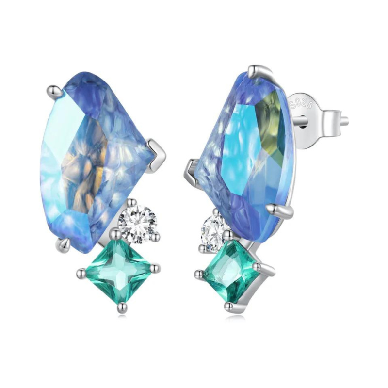 Olivie Stříbrné náušnice ILUZE 7880