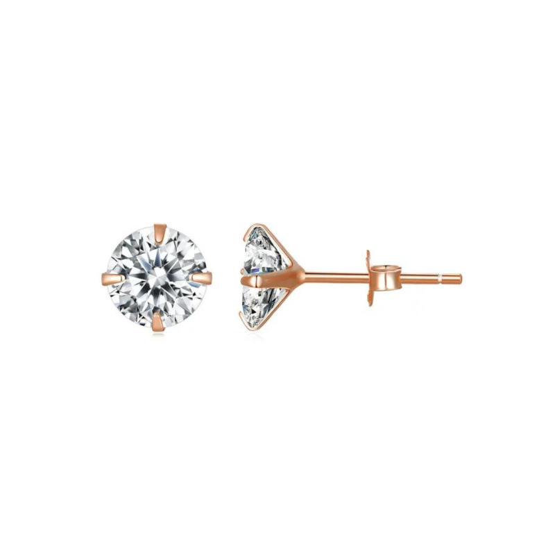 Olivie Stříbrné náušnice 4 mm ZORA ROSE 7892