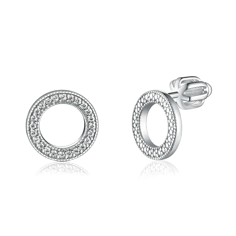 Olivie Stříbrné náušnice KRUH 7937