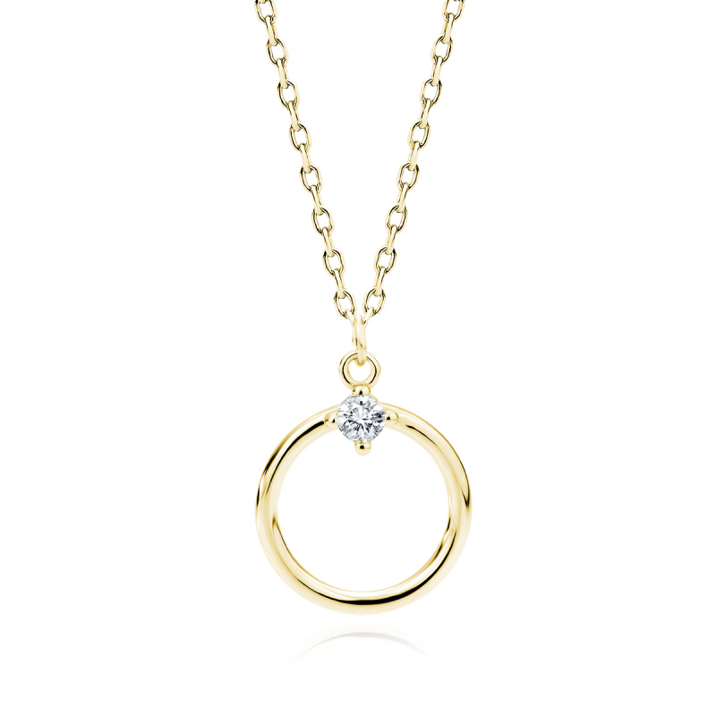 Olivie Stříbrný náhrdelník KRUH 7517