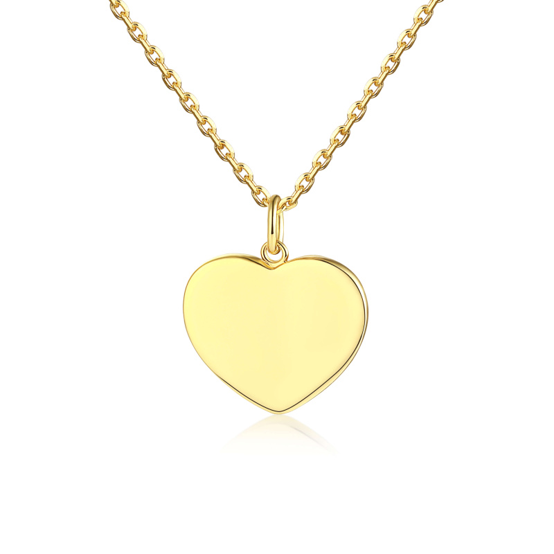 Olivie Stříbrný náhrdelník SRDÍČKO GOLD 7993