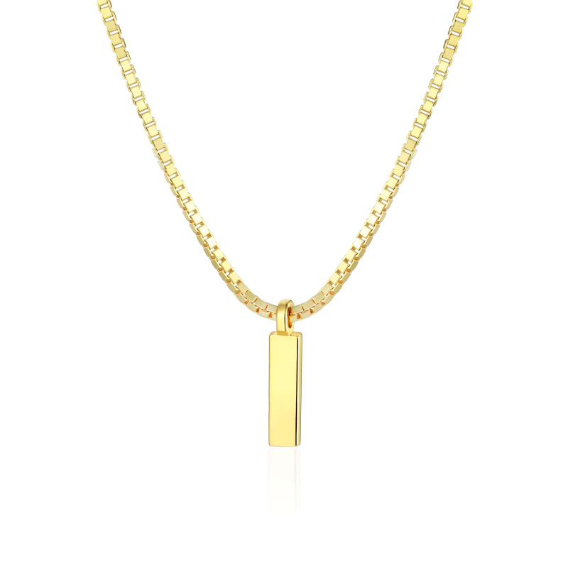 Olivie Stříbrný náhrdelník 45+5cm BOX GOLD 8069