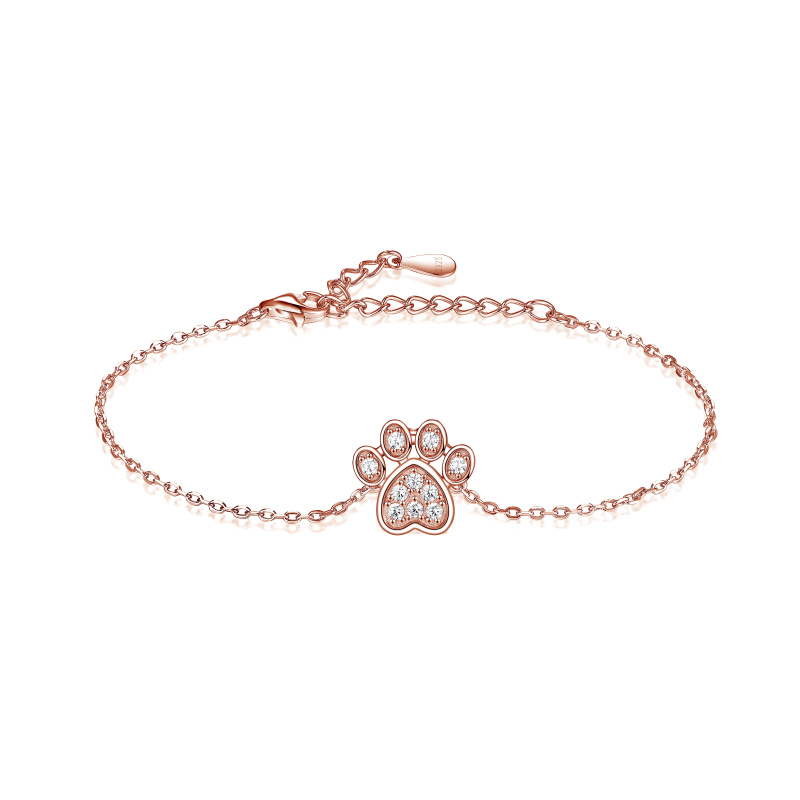 Olivie Stříbrný náramek TLAPKA ROSE 8104