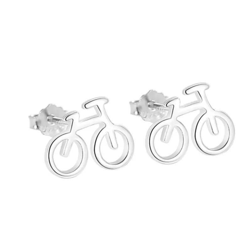 Olivie Stříbrné náušnice BICYKL 8165