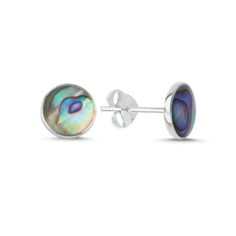 Olivie Stříbrné náušnice ABALONE 8202