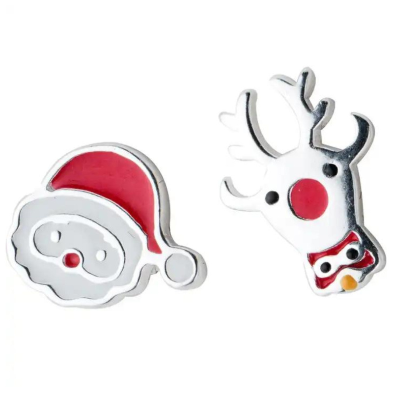 Olivie Stříbrné VÁNOČNÍ náušnice 8260