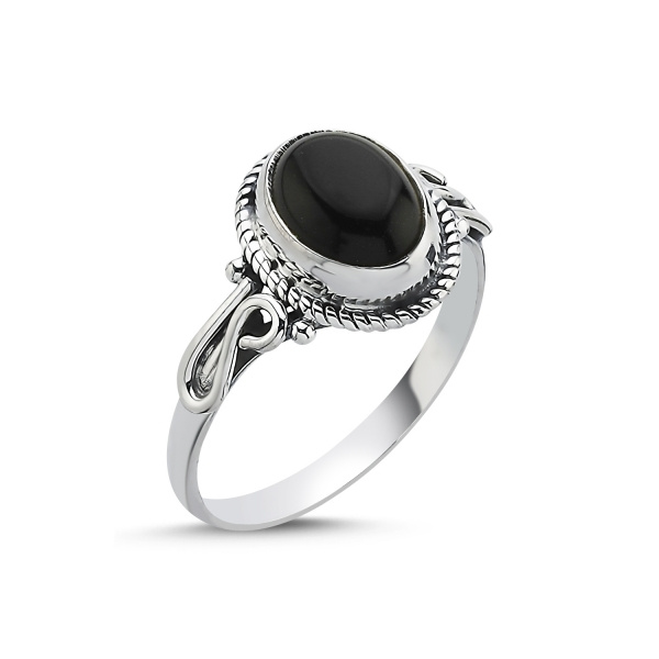 Olivie Stříbrný prsten ONYX 8272 Velikost prstenů: 7 (EU: 54-56)