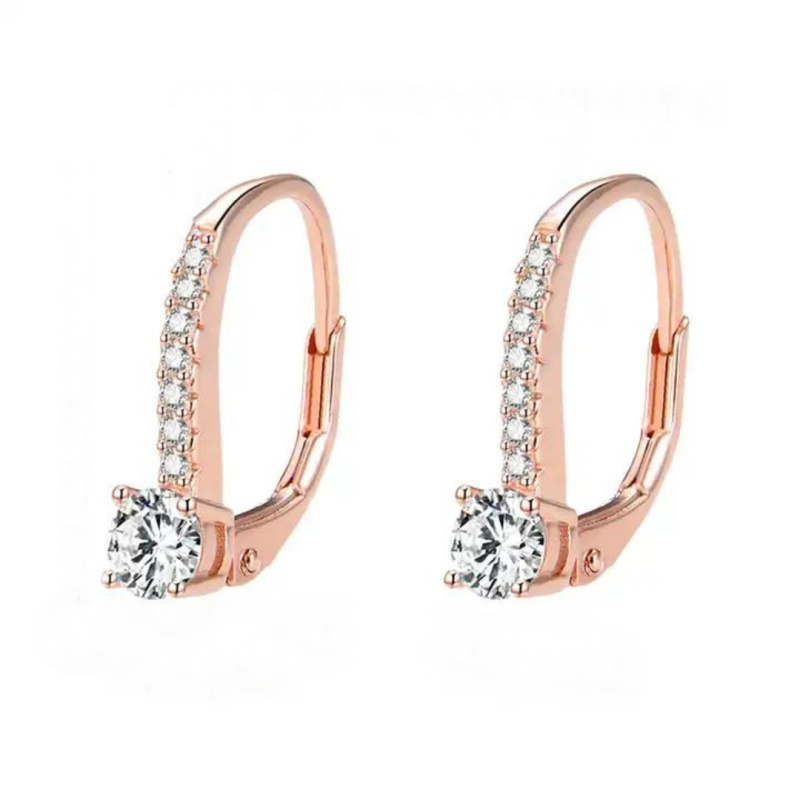 Olivie Stříbrné náušnice LOTA ROSE 8330