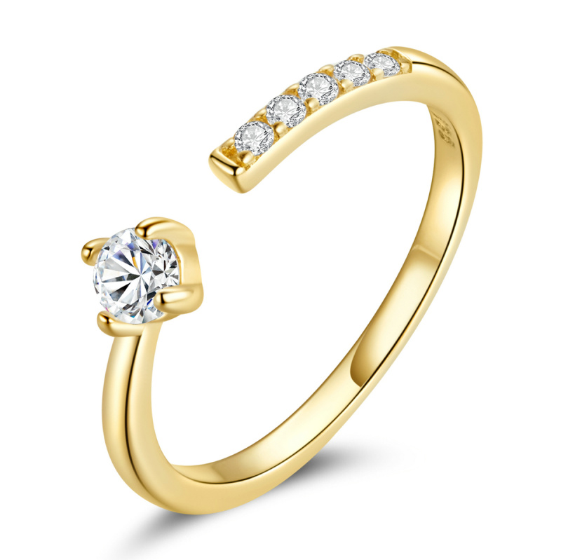 Olivie Stříbrný prsten GOLD 5798