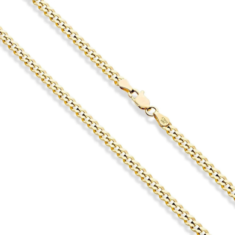 Olivie Kubánský stříbrný řetízek 50cm GOLD 8480