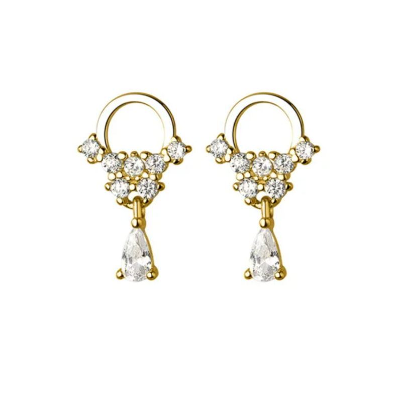 Olivie Stříbrné náušnice ZARA GOLD 8694