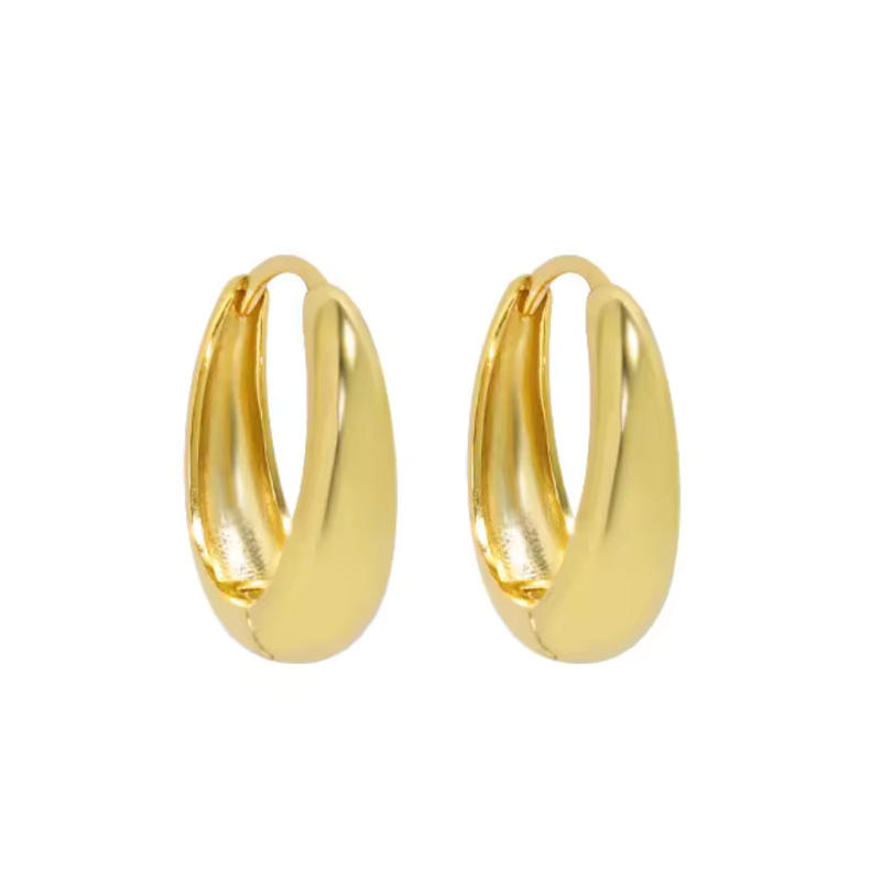 Olivie Stříbrné 16mm náušnice GOLD 8729