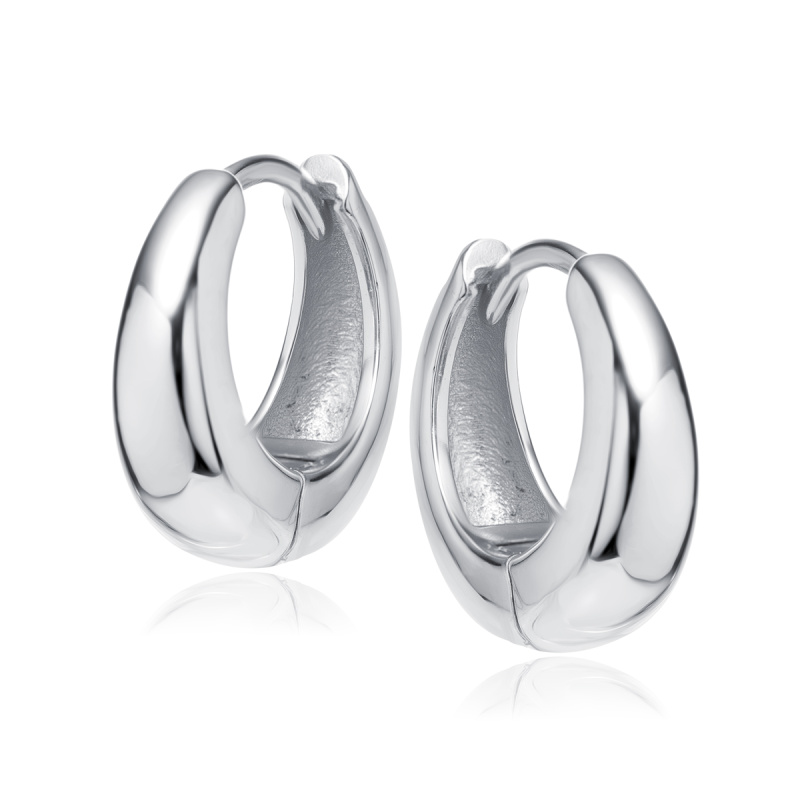 Olivie Stříbrné 12mm náušnice 8553
