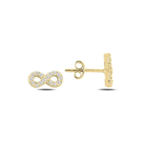 Olivie Stříbrné náušnice NEKONEČNO GOLD 4997