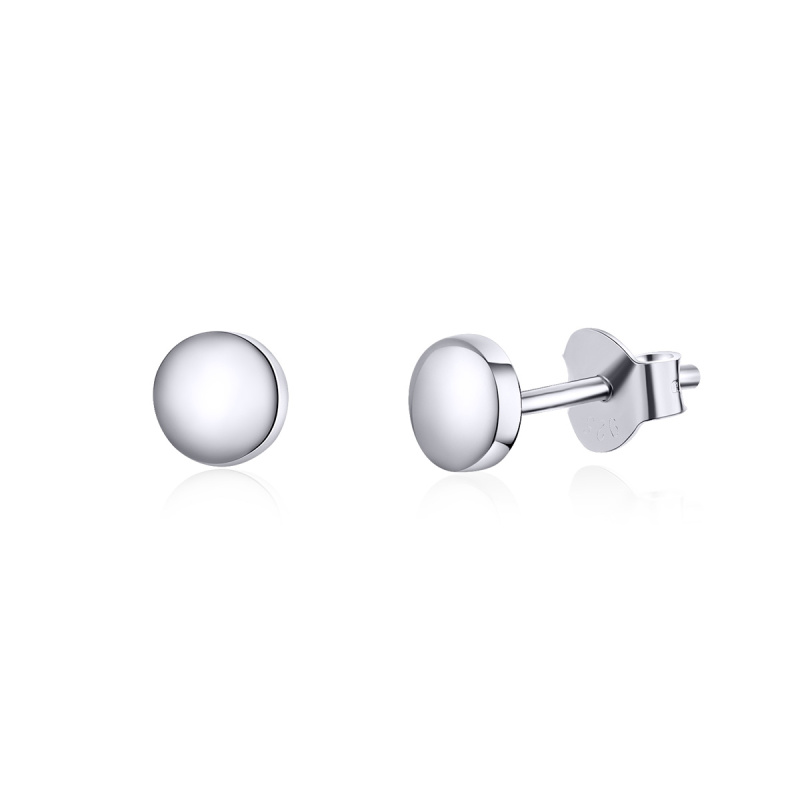 Olivie Stříbrné 5mm PLATINOVÉ PECKY 4472