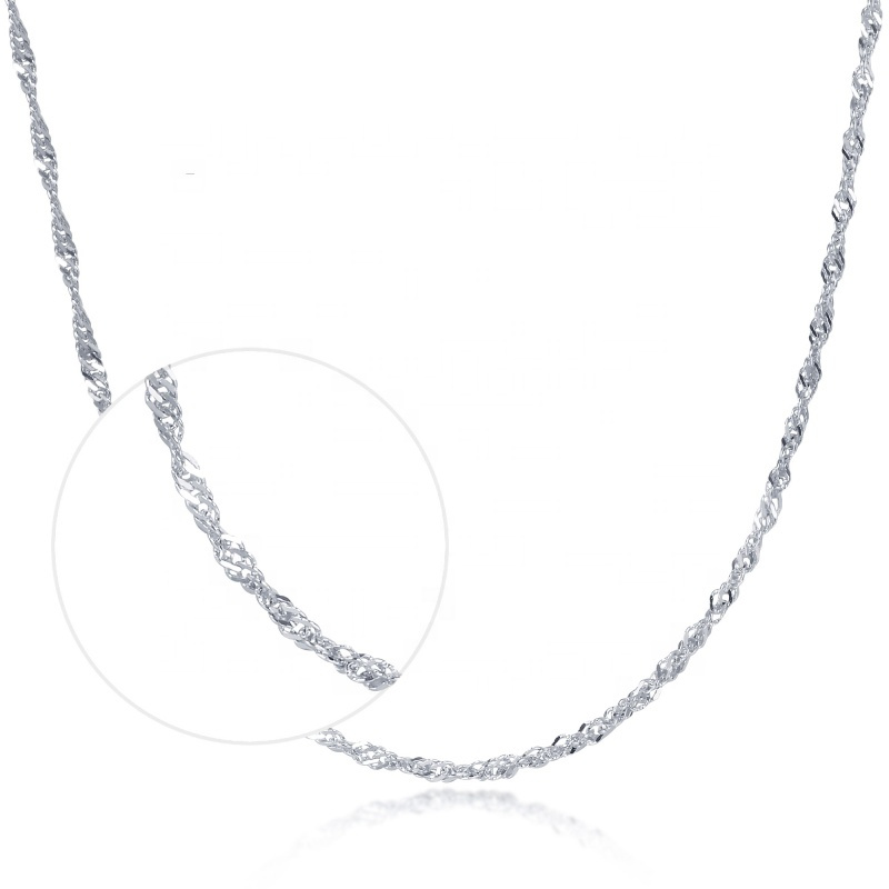 Olivie TWISTED 45cm stříbrný řetízek 4627