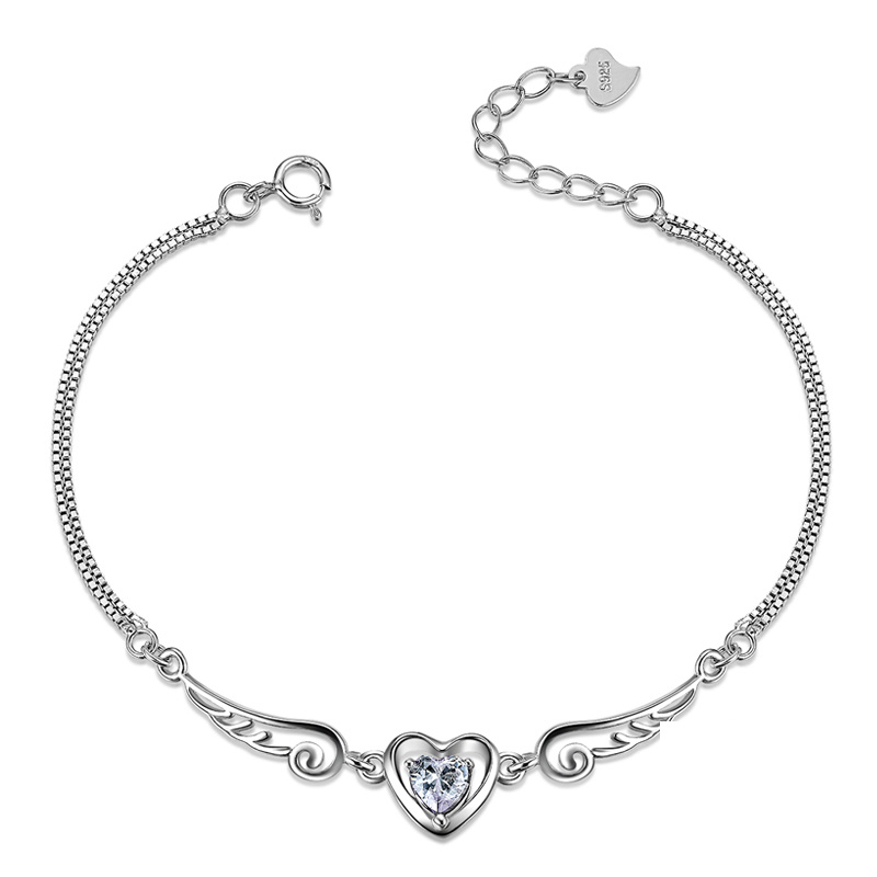 Olivie Stříbrný náramek SRDÍČKO 4751