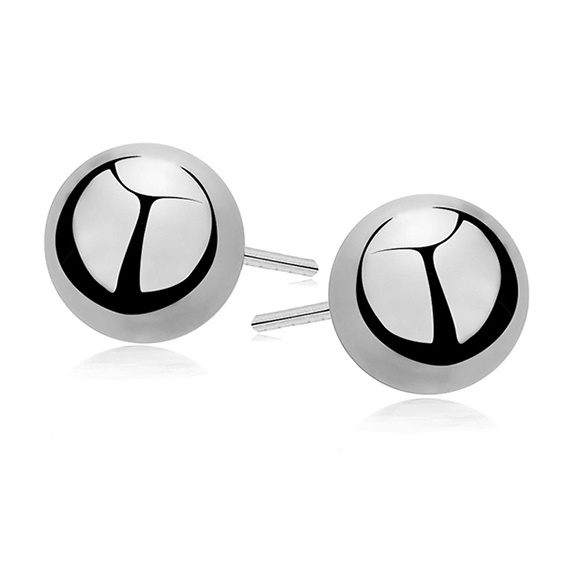 Olivie Stříbrné 8mm kuličky RHODIUM 4103