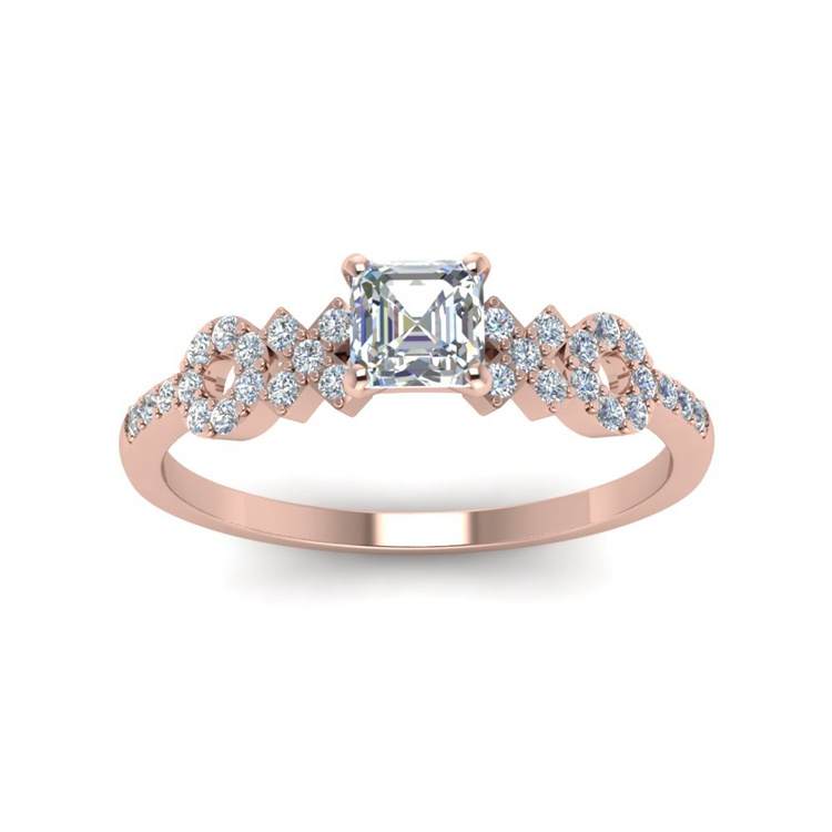 Olivie Stříbrný prsten XOXO ROSE 4229 Velikost prstenů: 10 (EU: 62-64)