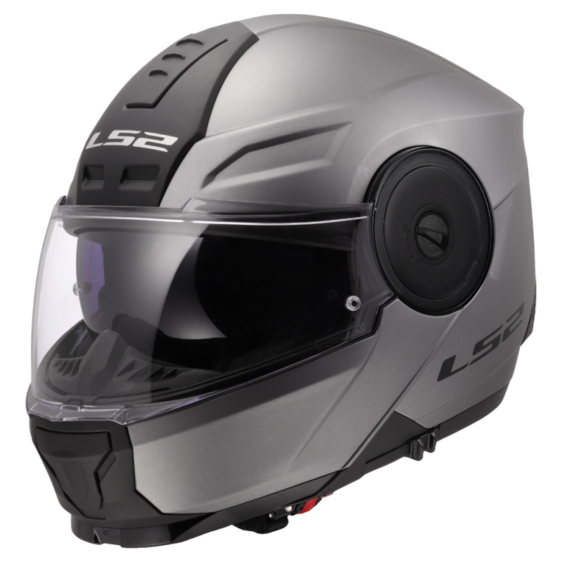 Výklopná moto přilba LS2 FF902 Scope II Solid Matt Titanium S (55-56)