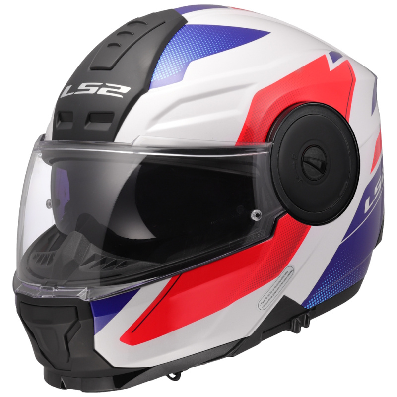 Výklopná moto přilba LS2 FF902 Scope II Duria White Blue Red XS (53-54)