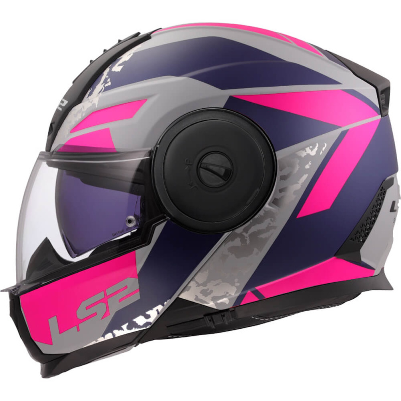 Výklopná moto přilba LS2 FF902 Scope II Oxyd Grey Blue Purple M (57-58)