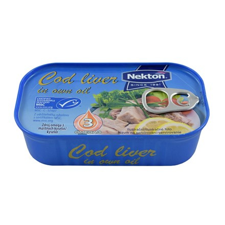 Nekton Výběrová tresčí játra ve vlastním oleji 115 g