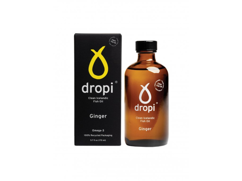 Dropi Extra panenský olej z tresčích jater- zázvor, 170ml