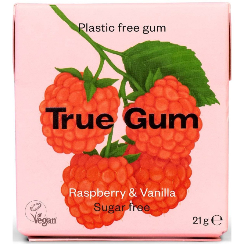 True Gum Žvýkačky malina a vanilka