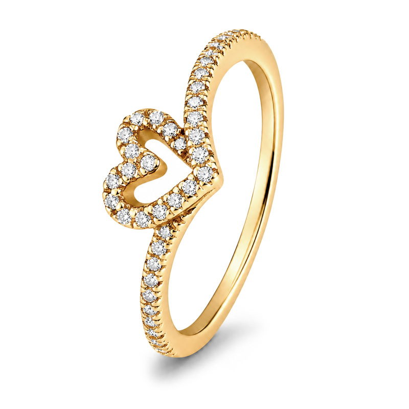 Pandora Romantický pozlacený prsten s diadémem Shine Timeless 169302C01 56 mm