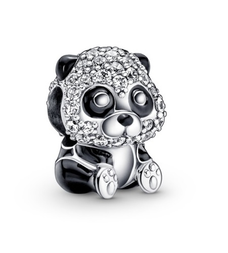 Pandora Slušivý korálek ze stříbra Roztomilá panda Moments 790771C01